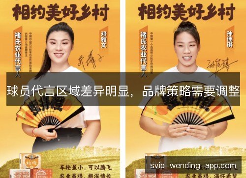球员代言区域差异明显,品牌策略需要调整 球员代言区域差异明显,品牌策略需要调整